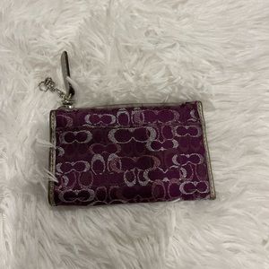 Coach zippered change wallet